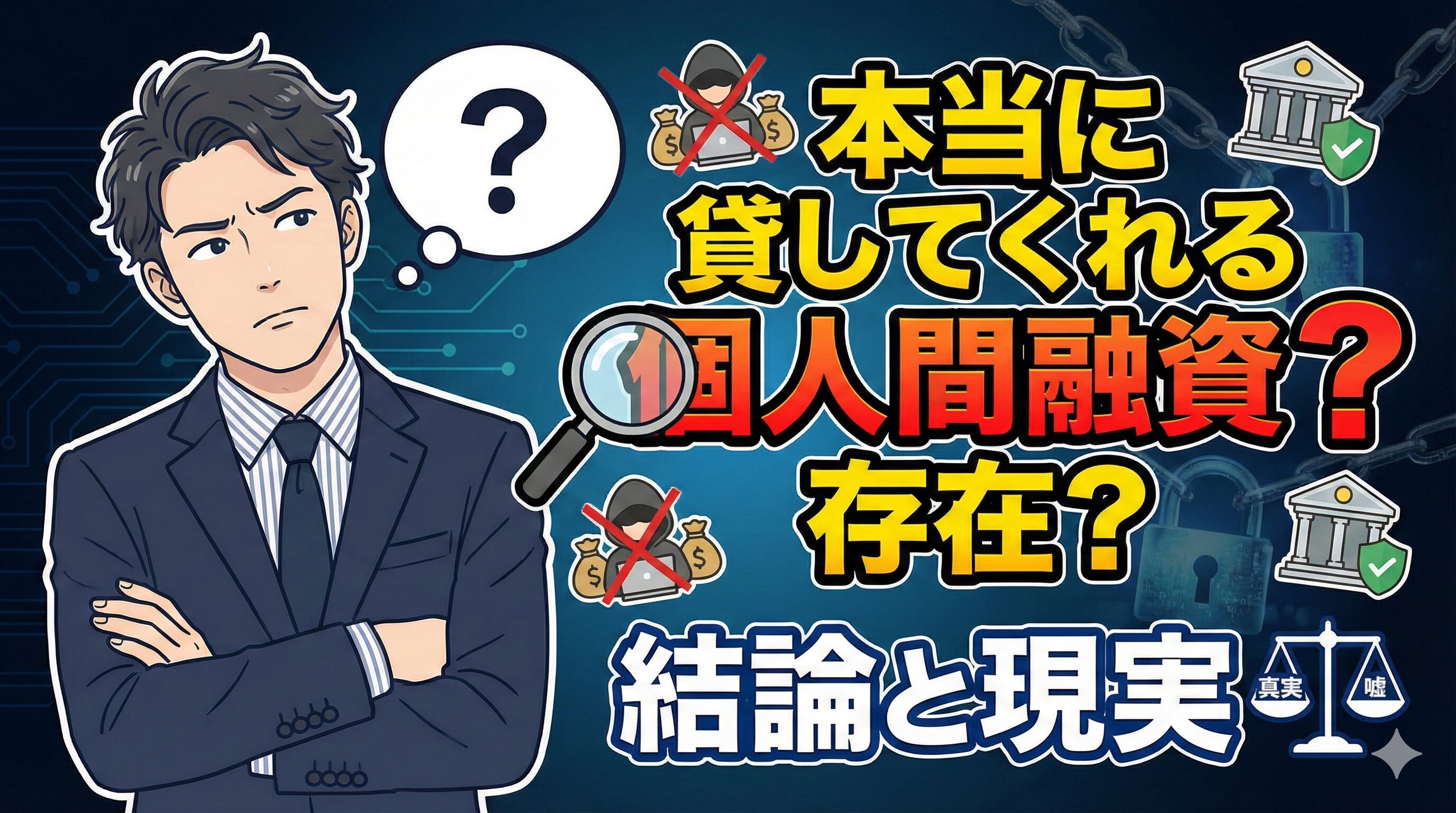 「本当に貸してくれる個人間融資掲示板」の真相7選