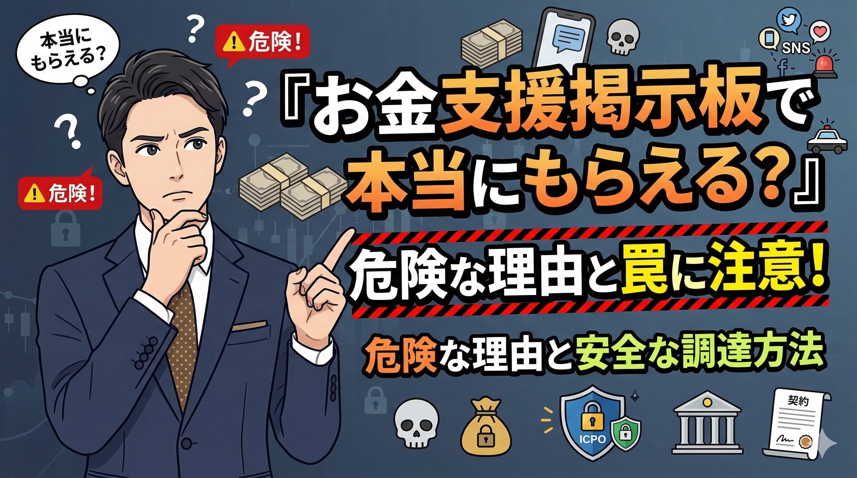 お金支援掲示板で本当にもらえる？危険な理由と安全な調達方法