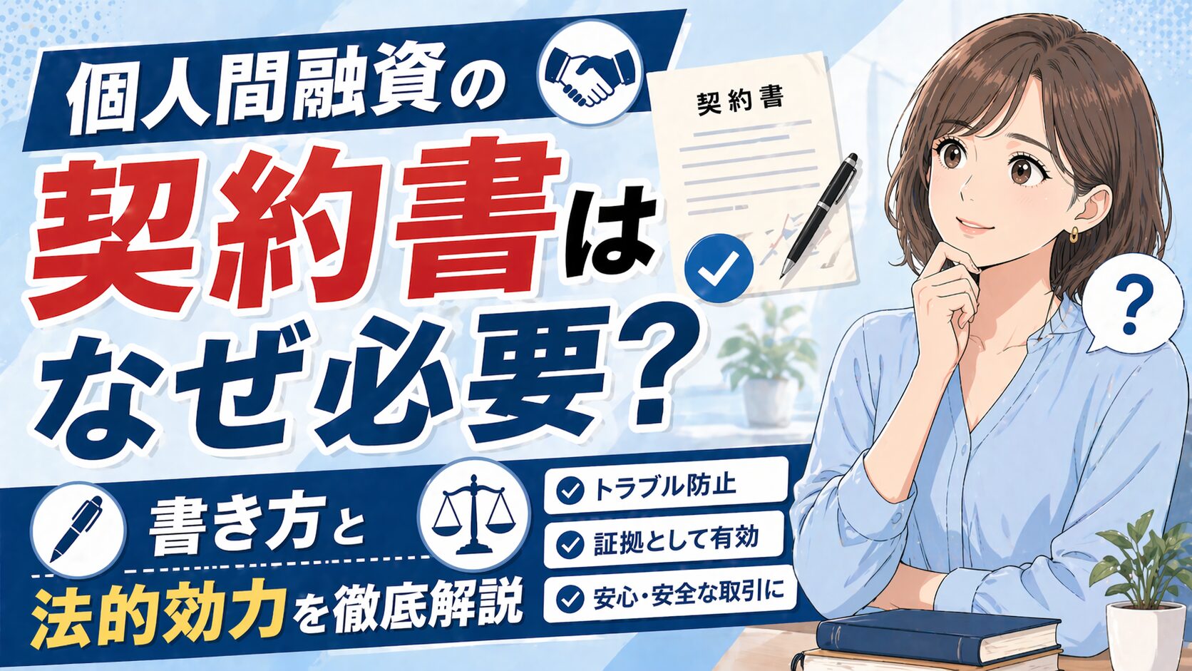 個人間融資の契約書はなぜ必要？書き方と法的効力を徹底解説