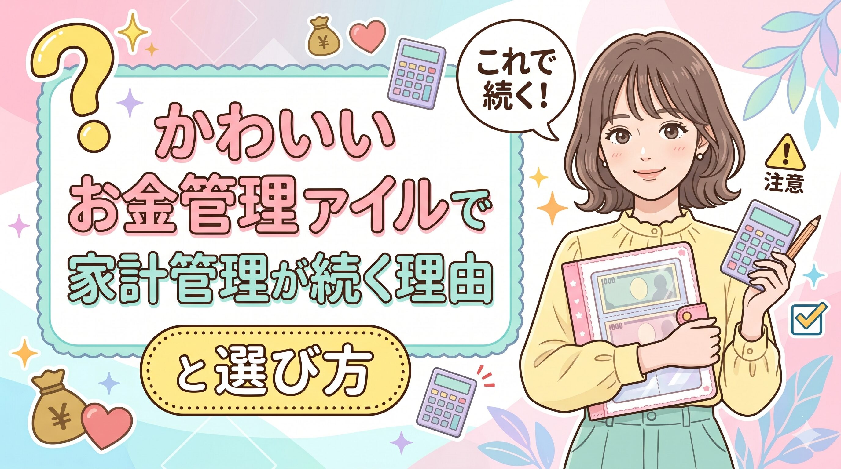 かわいいお金管理ファイルで家計管理が続く理由と選び方