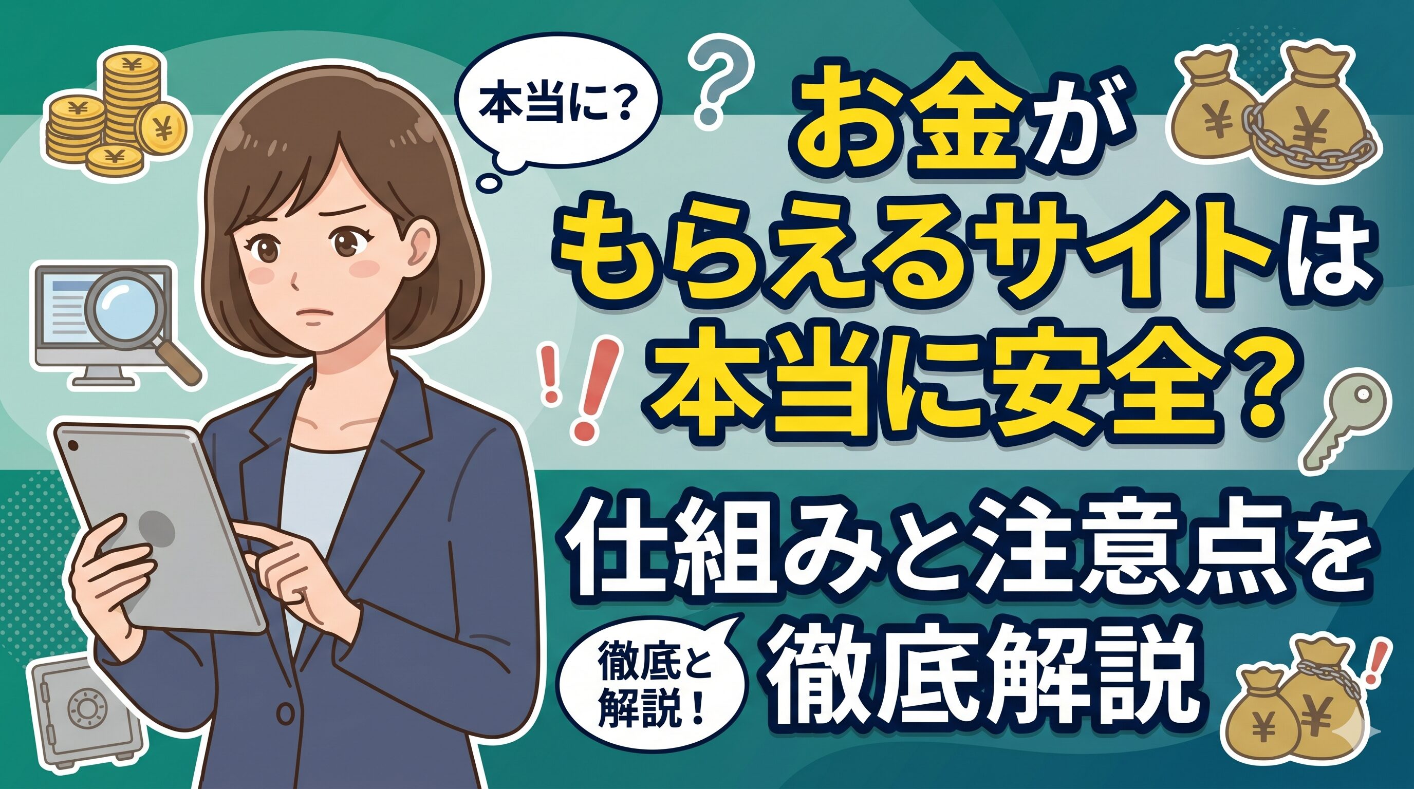 お金がもらえるサイトは本当に安全？仕組みと注意点を徹底解説