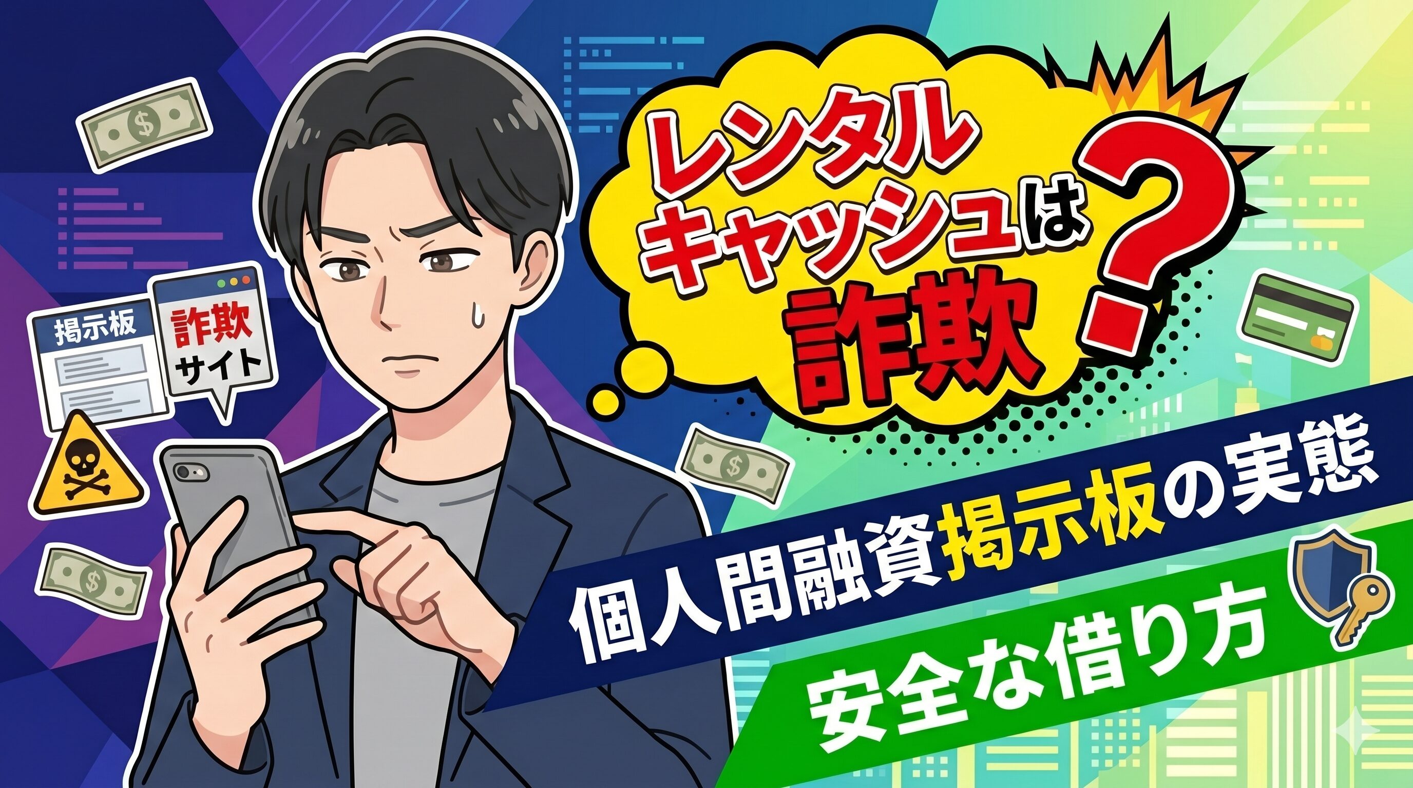 レンタルキャッシュは詐欺？個人間融資掲示板の実態と安全な借り方