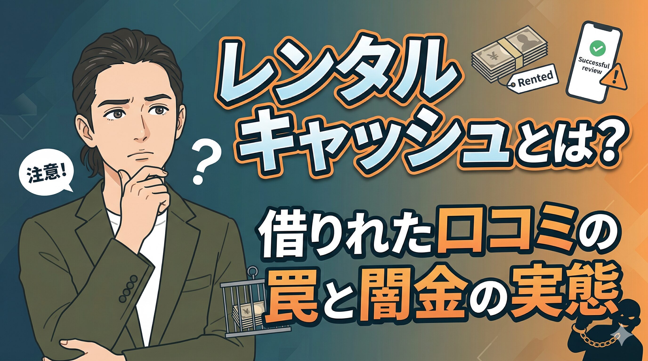 レンタルキャッシュとは？借りれた口コミの罠と闇金の実態