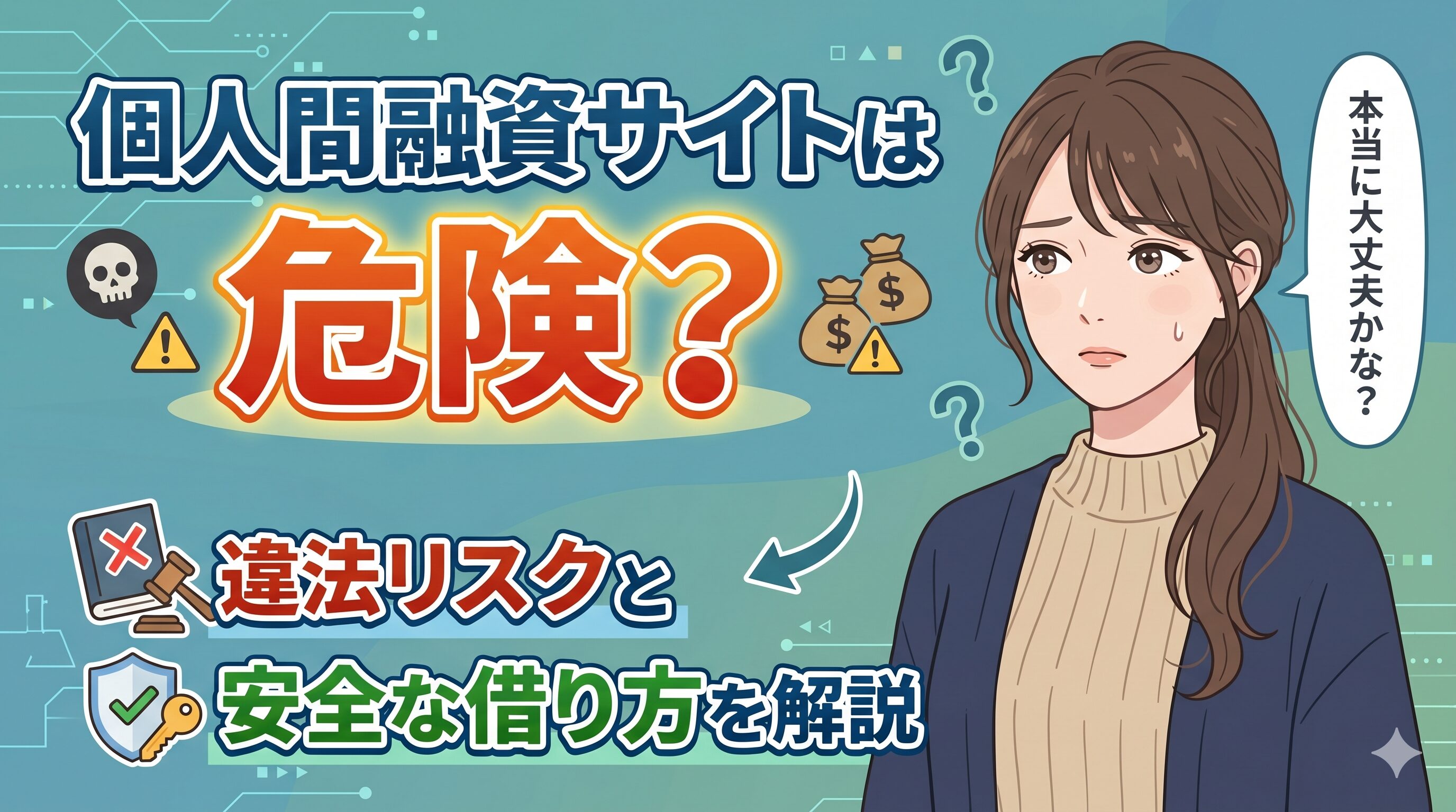 個人間融資サイトは危険？違法リスクと安全な借り方を解説