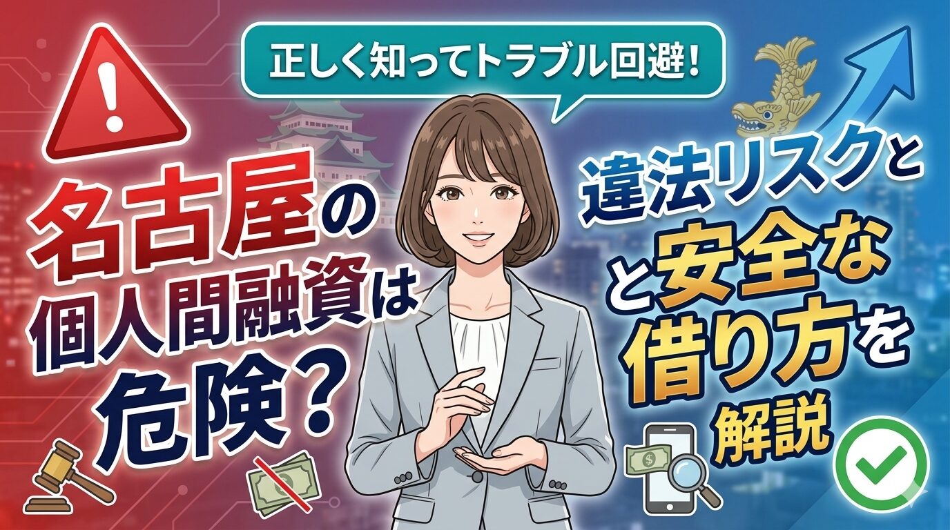 名古屋の個人間融資は危険？違法リスクと安全な借り方を解説