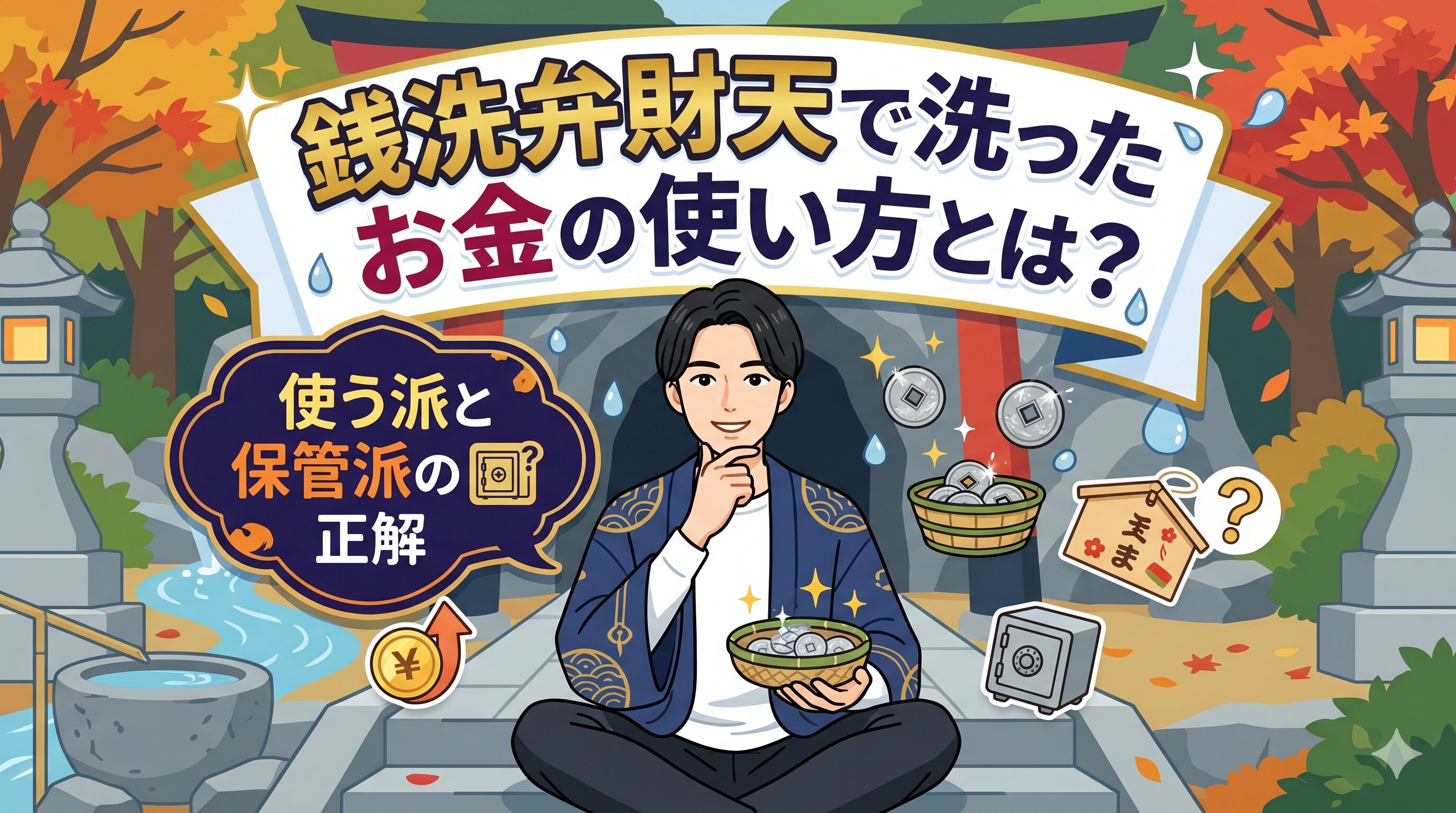 銭洗弁財天で洗ったお金の使い方とは？使う派と保管派の正解