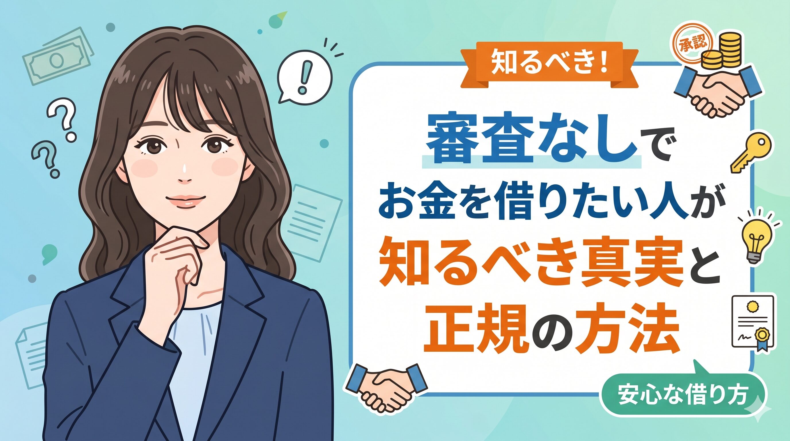 審査なしでお金を借りたい人が知るべき真実と正規の方法