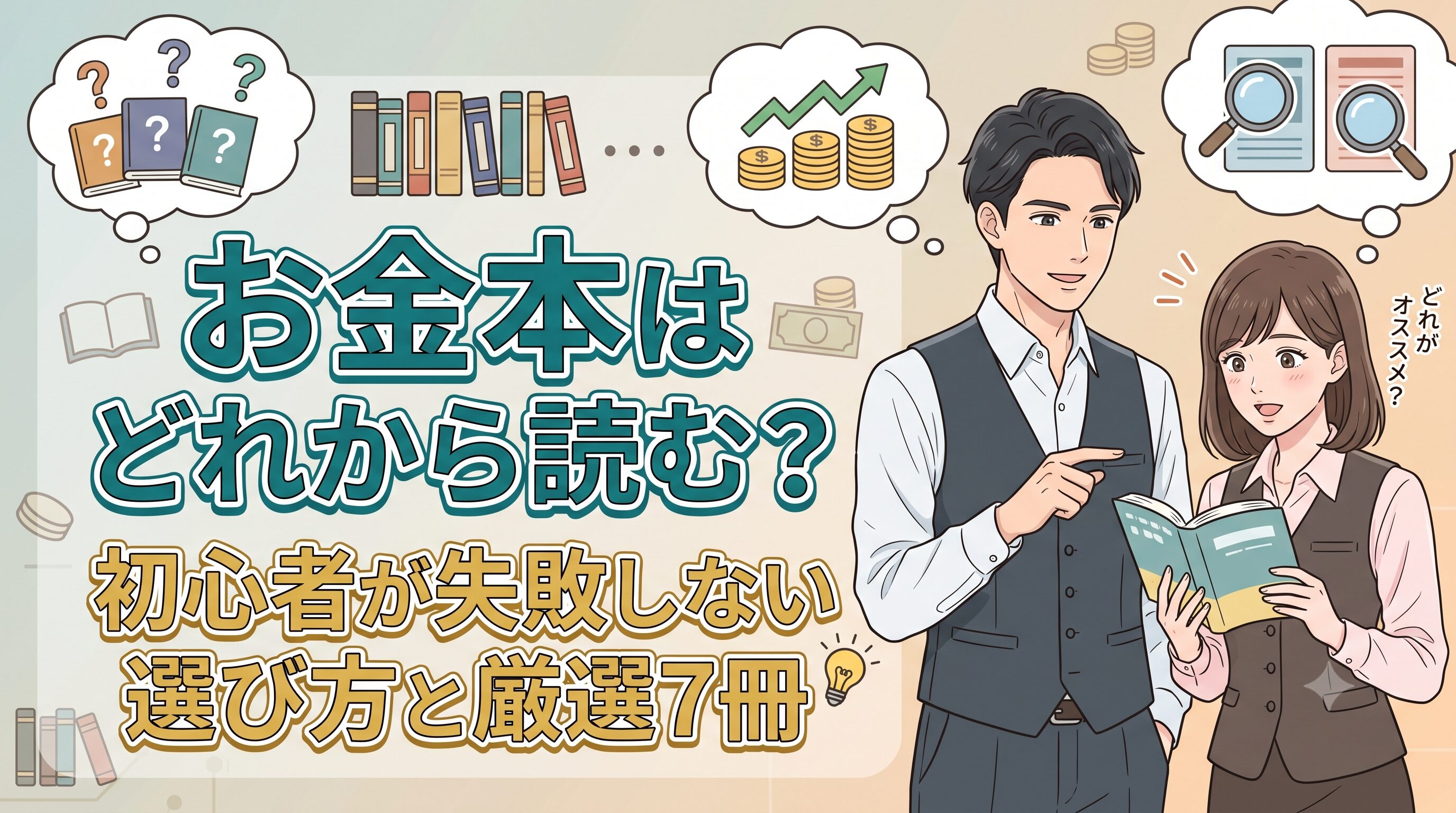 お金本はどれから読む？初心者が失敗しない選び方と厳選7冊