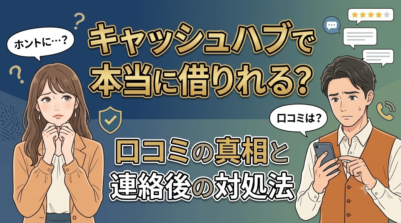 キャッシュハブで本当に借りれる？口コミの真相と連絡後の対処法