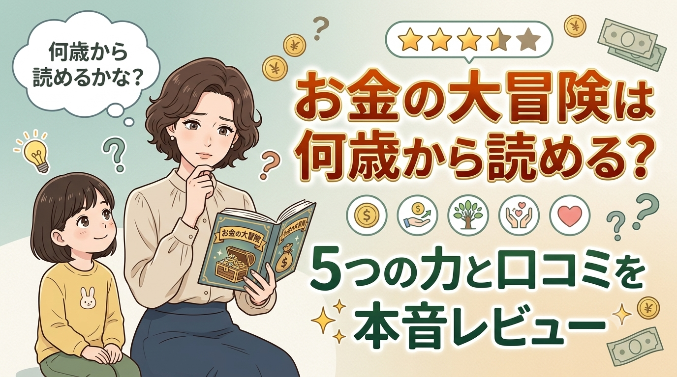お金の大冒険は何歳から読める？5つの力と口コミを本音レビュー